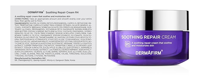 Dermafirm Soothing Repair Hydrating Face Cream R4 | Daily Face Moisturizer Facial Lotion with Eucalyptus, Peptide and Collagen | Gentle for All Skin Types No Animal Trials No Paraben 1.69 fl oz-VivaGrace Women