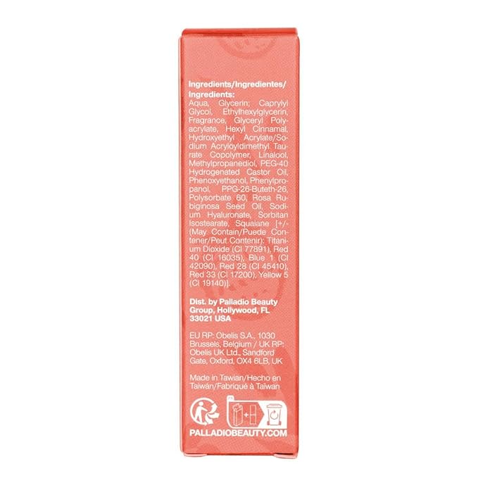 Palladio Jelly Tint, Liquid Stain for Cheeks & Lips, Vivid Color Lip Stain, Lightweight Non-Sticky and Transfer-proof, Natural Finish Makeup, Nude Berry-VivaGrace Women