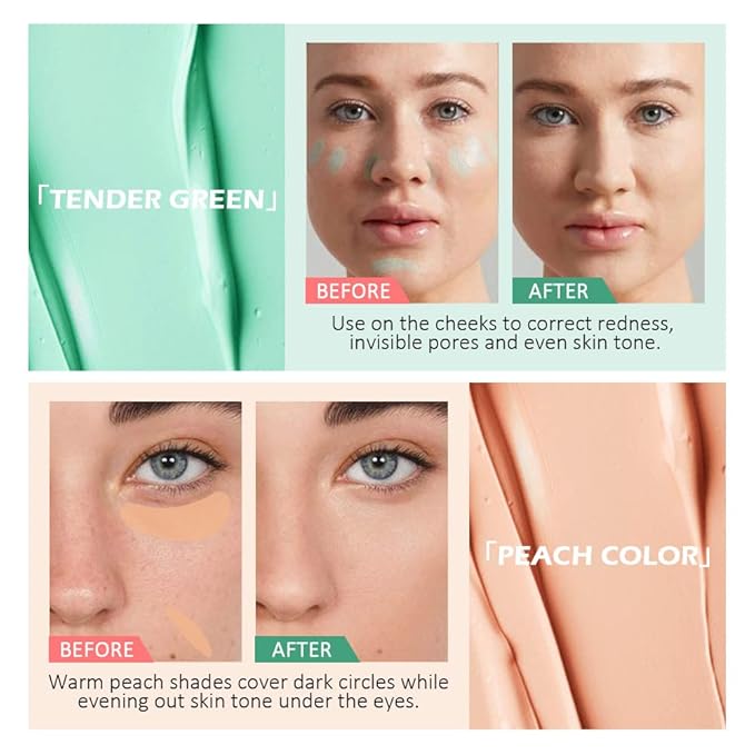 Concealer Cream Makeup Palette Color Corrector,Under Eye Brightener Concealer Dark Circle Concealer Palette,Waterproof Foundation Cream Based Makeup Palette Full Face Contour Kit for Beginners-VivaGrace Women