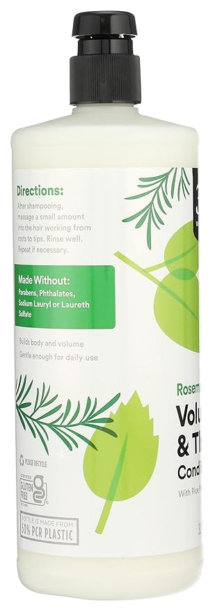 365 by Whole Foods Market, Volume & Thickness Conditioner with Rice Protein & Collagen, Rosemary Mint Scent, 32 Fl Oz-VivaGrace Women