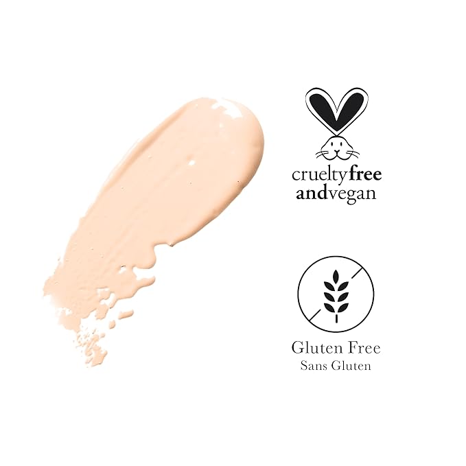 100% PURE Healthy Foundation Full Face Coverage Makeup, Liquid Matte Finish with Anti-Aging Benefits - Vegan - Gorgeous Fruit Pigmented Creme Color - (Fair with Warm Undertones) - 1 Fl Oz-VivaGrace Women