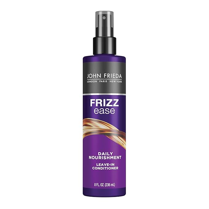 John Frieda Frizz Ease Daily Nourishment Leave-In Conditioner, Detangles Frizzy, Damaged Hair, Reduces Breakage, Protects Against Heat, with Vitamins A, C, E & Green Tea Extract, 8 Oz-VivaGrace Women