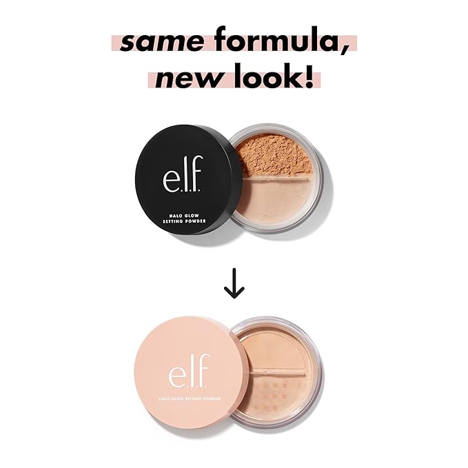 e.l.f. Halo Glow Setting Powder, Smooths The Look Of Pores & Fine Lines, Creates An Airbrushed Finish, Vegan & Cruelty-Free, Deep-VivaGrace Women