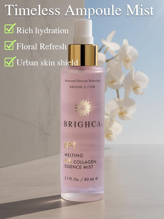 Melting 90% Collagen Essence Mist (2.7 Fl Oz) | Anti Aging, Renew Skin Cells and Protect Skin Barrier with 90% Marine Collagen and TriAqua Mender™-VivaGrace Women