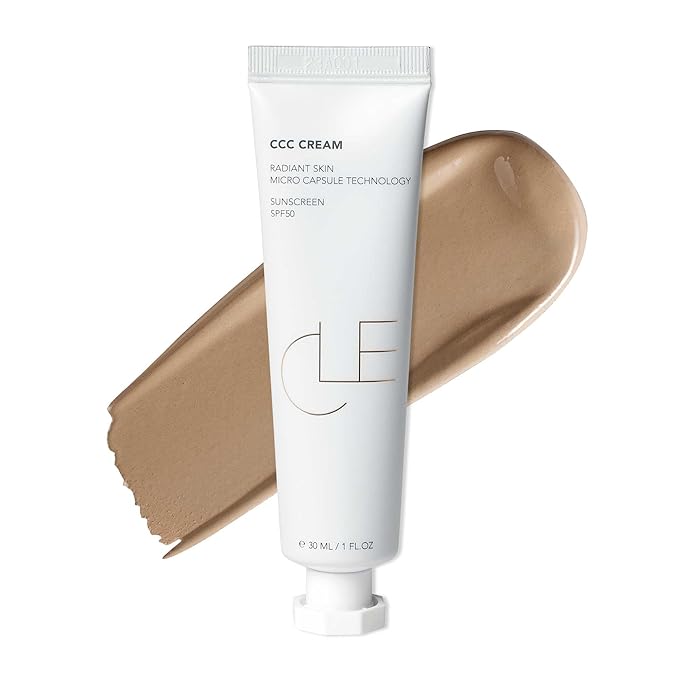 CLE Cosmetics CCC Cream (Warm Medium Light 203 / SPF 50) - Color Correcting CC Cream with Sunscreen - Lightweight, Hydrating, Light to Medium Coverage Foundation - BB & CC Hybrid - 1 fl oz-VivaGrace Women