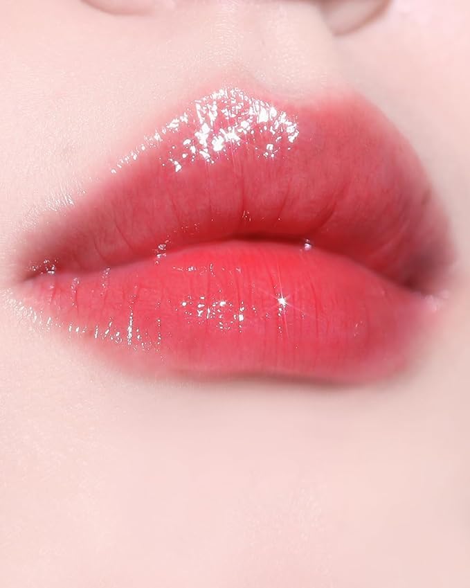 AOU GLOWY TINT BALM Tinted Lip Balm with Natural Gloss Instant Hydration for Chapped Lips 0.12Oz (04 Cherry Balm)-VivaGrace Women