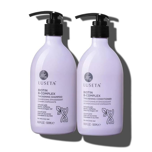 Luseta B-Complex Shampoo & Conditioner Set for Hair Strengthening, Routine shampoo and Conditioner for Women, Biotin Shampoo for Thinning Hair for Women and Men All Types 2 x 16.9oz-VivaGrace Women