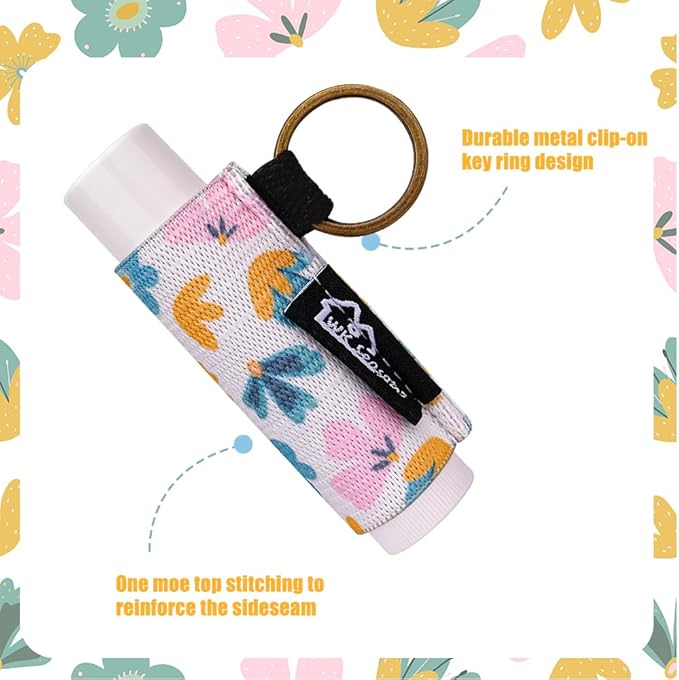 WK IEASON Lip Balm Holder Keychain Bulk Chapstick Holder Key chain-VivaGrace Women