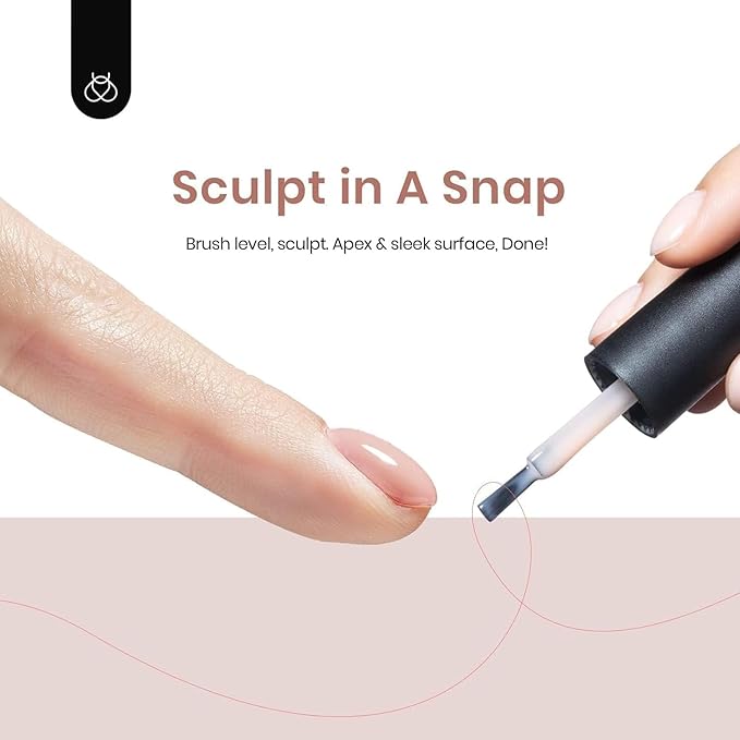 Beetles Builder Gel for Nails 7 in 1 Builder Nail Gel Color Nude Brown for Nails Extension & Building Apex Strengthen Thin Nails DIY Salon at Home Nail Art Base Gel Needed Gift for Women-VivaGrace Women