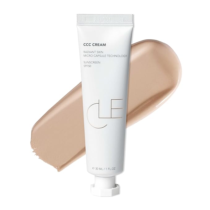 CLE Cosmetics CCC Cream (Neutral Medium Light 201 / SPF 50) - Color Correcting CC Cream with Sunscreen - Lightweight, Hydrating, Light to Medium Coverage Foundation - BB & CC Hybrid - 1 fl oz-VivaGrace Women