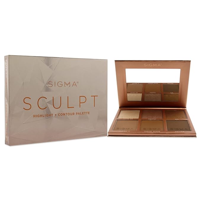SIGMA Beauty Sculpt Highlight Plus Contour Palette Makeup Women 0.98 oz-VivaGrace Women