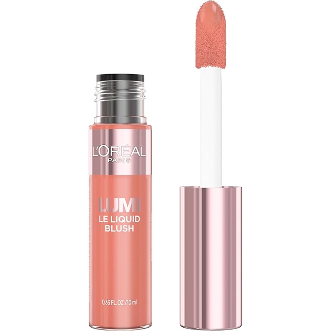 L'Oreal Paris True Match Lumi Le Liquid Blush, Intense Lightweight Blush Formula With Liquid Pigments, Dewy Worth It, 0.33 Fl Oz-VivaGrace Women