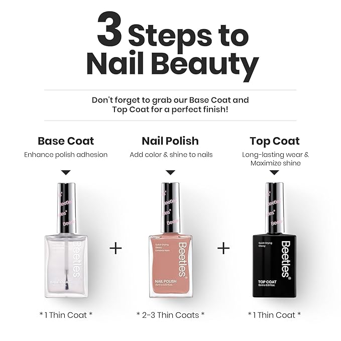 Beetles Jelly Nail Polish Set P186,6 Colors Burgundy Pink Nude Quick Dry Nail Polish 15 ml Fingernail Fast Drying & Long Lasting Nail Strengthener Polish