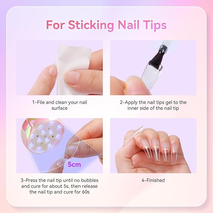 Makartt UV LED Nail Lamp - Gooseneck UV Light for Nails Cordless Rechargeable USB 39W Dryer LED Lamp with Auto Sensor 4 Timer Settings Fast Curing for Nail Art Polish (Glazed Pink)-VivaGrace Women