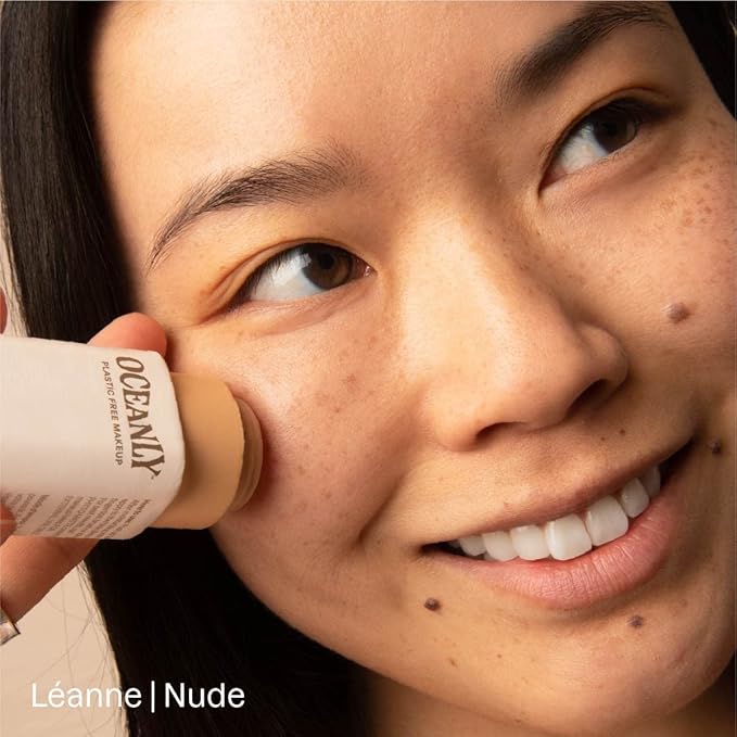 ATTITUDE Oceanly Light Coverage Face Tinted Oil Stick, EWG Verified, Titanium Dioxide-Free, Vegan & Cruelty-Free Tinted Moisturizer, Plastic-Free, Nude, 0.42 Ounces-VivaGrace Women