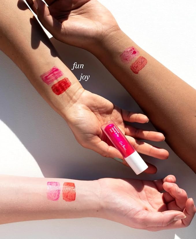 Ere Perez - Natural Beetroot Cheek + Lip Tint | Water-Resistant, Long-Lasting, Hydrating, Vibrant | Blue Agave, Rosehip Oil + Vitamin E | Vegan, Cruelty-Free, Clean Beauty (Joy-Red)-VivaGrace Women