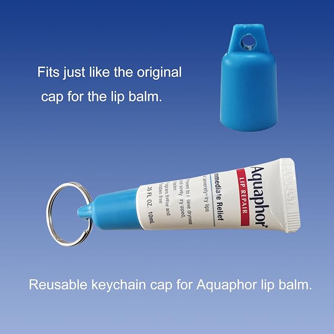 PIAOLGYI Cover for Aquaphor Lip Repair,Compatible with Aquaphor Lip Balm 0.35 FL OZ (ONLY Cover) (Blue)-VivaGrace Women