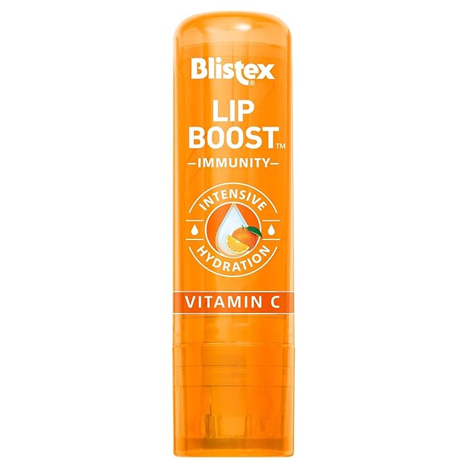 Blistex Lip Boost Immunity, Lip Balm, Intensive Hydration, Vitamin C, Coconut Oil & Beeswax, Moisturizer (Pack of 2)-VivaGrace Women