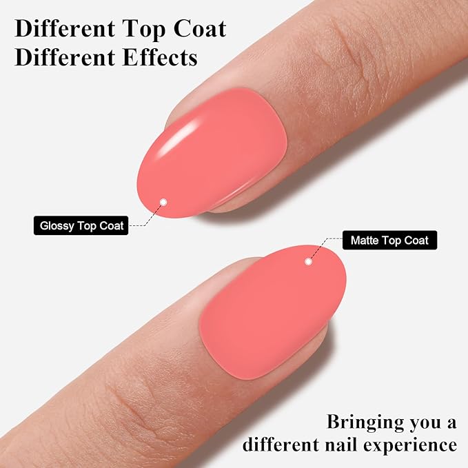 Imtiti Light Coral Gel Nail Polish, 0.5 Fl Oz Coral Orange Color Gel Polish forManicure Salon DIY Nail Art at Home, Gift for Women Girls Spring Summer Gel Polish