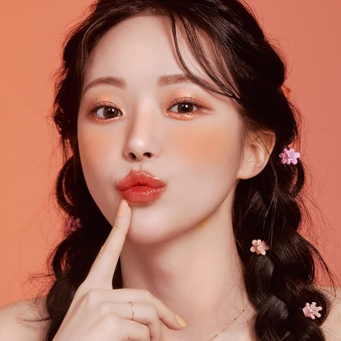 Sparkle Cute Changes Color Lip Balm| Colored Lip Cream Lip Gloss, Glitter Lip Care Lip Pack Birthday Gift Glitter Gift Sequin Shiny Spangle Lipbalm (#05 Rose Red)-VivaGrace Women