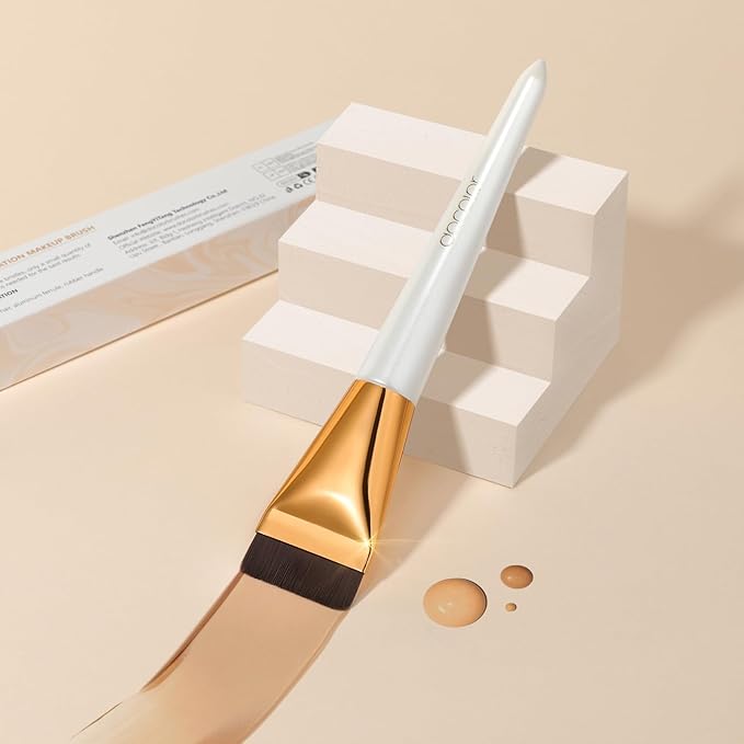 docolor Flat Foundation Brush for Liquid Makeup,Ultra Thin Liquid Foundation Brushes Premium Makeup Face Brush for Blending, Cream, Thin Foundation Brush Makeup Tool Face Foundation Flat Brush-VivaGrace Women