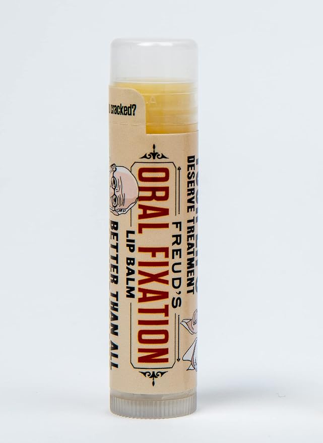 Sigmund Freud's Oral Fixation Lip Balm Tube, Eucalyptus Mint Flavored - Cruelty-Free and Made in The USA from Natural and Imported Ingredients-VivaGrace Women