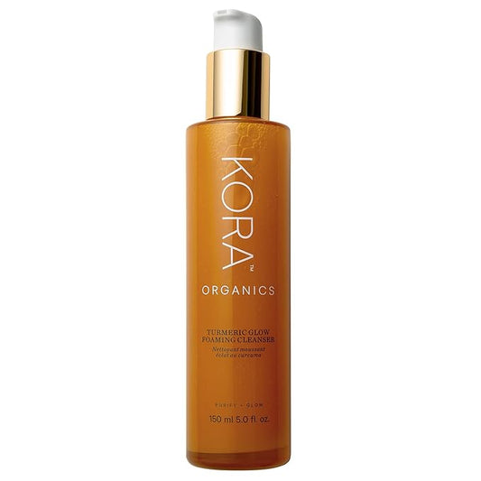 KORA Organics Turmeric Glow Foaming Cleanser, Cleanse & Nourish, Certified Organic, Cruelty Free, 5.07 oz - Face Cleanser-VivaGrace Women