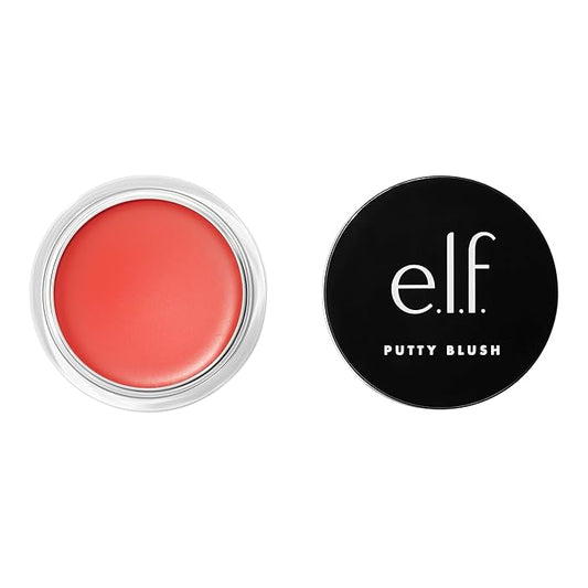 e.l.f. Putty Blush, Creamy & High-Pigment Formula For A Natural Glow, Delivers A Semi-Matte & Powder Finish, Vegan & Cruelty-Free, Fiji-VivaGrace Women
