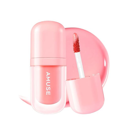 Amuse SEOUL BEBE TINT - 01 BOKSOONGA LOVE | 24-hour Long-lasting Lip Stain, Plumping, Hydrating, Moisturizing, No Peel Off, Lip Care, Treatment, Non Sticky, Korean Lip Tint for Dry Lips-VivaGrace Women