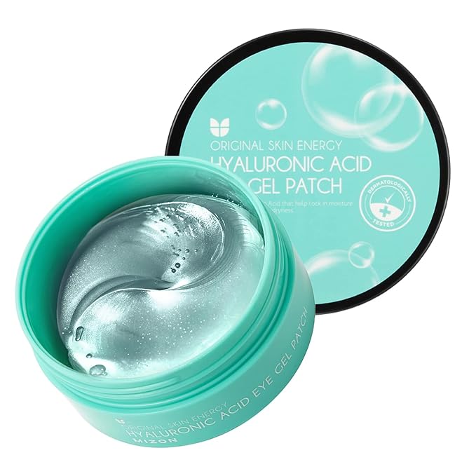 MIZON Triple Hyaluronic Acid Eye Gel Patches – Hydrogel Eye Masks with Seaweed Extract for Deep Hydration, Plumping & Soothing – 60 Pcs Under-Eye Treatment for Dryness & Fine Lines-VivaGrace Women