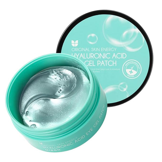 MIZON Triple Hyaluronic Acid Eye Gel Patches – Hydrogel Eye Masks with Seaweed Extract for Deep Hydration, Plumping & Soothing – 60 Pcs Under-Eye Treatment for Dryness & Fine Lines-VivaGrace Women