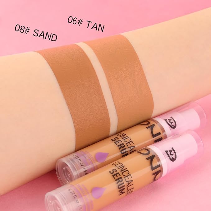 1 Pack Matte Oil Free Concealer Foundation Cream,Professional Make-up Base Facial Matte Full Coverage Liquid Tattoo Concealer Hide Foundation Primer Makeup.Long-Lasting-1 Fl.Oz (06 TAN)-VivaGrace Women
