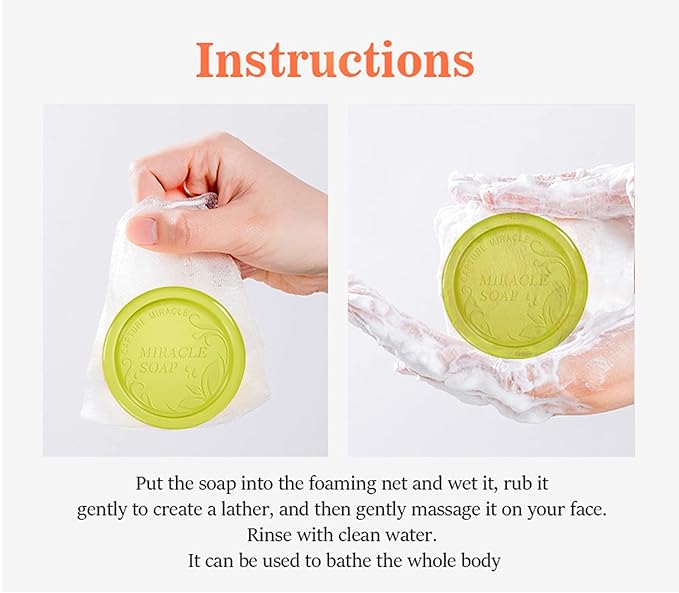 AICHUN BEAUTY Handmade Essence Soap Deep Cleaning Moisturizing Repair Oil Control Skincare 100ml (Honey & Avocado)