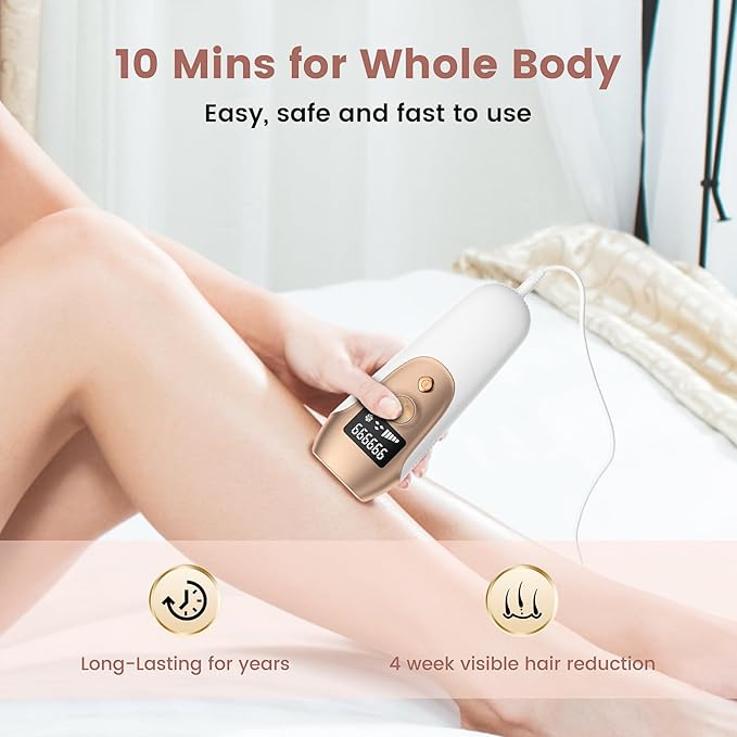 Hair Removal Device, Hair Removal for Women and Men,Hair Removal Body and Face for Home Use,model S3