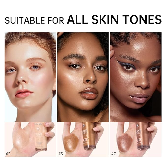 Halo Glow Liquid Face Filter, Complexion Booster For A Glowing, Soft-Focus Look, Infused With Hyaluronic Acid, Vegan & Cruelty-Free 1.06 OZ/31.5ml -07-VivaGrace Women