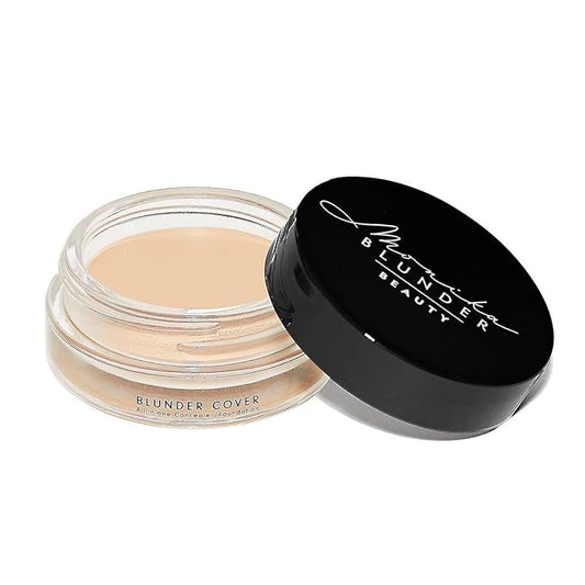 Monika Blunder Beauty - Blunder Cover Foundation/Concealer - Shade: 2 - Zwei - Fair, Soft Cool Pink Undertones - Clean Beauty, All-in-One, Cruelty-Free, Vegan - (2 - Zwei) - 0.62 oz-VivaGrace Women