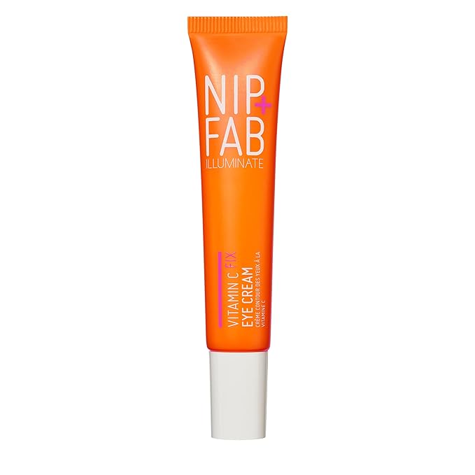 Nip+Fab Vitamin C Fix Eye Cream 10% 0.5 fl oz | with Peptides, Caffeine and Niacinamide for Smoother, Brighter Under Eye Skin | 3 Forms of Vitamin C-VivaGrace Women
