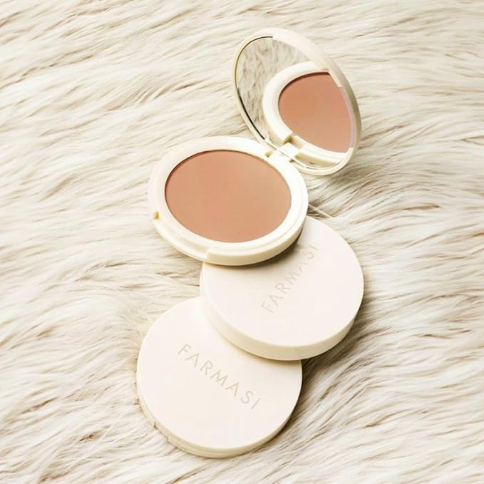 FARMASI Makeup BB All in One Powder, Lightweight, Long-Lasting Medium-Full Coverage with Flawless Finishing, will Look More Natural and Smooth Than Ever, 0.5 oz, Warm Deep-VivaGrace Women