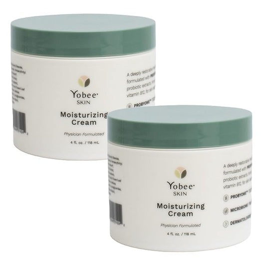 Yobee Body & Face Moisturizing Cream for Dry, Sensitive Skin | Probiotic extracts, Honey, Turmeric, Vitamin B12, Ceramides, Shea Butter | Fragrance Free | For Kids & Adults (2)-VivaGrace Women