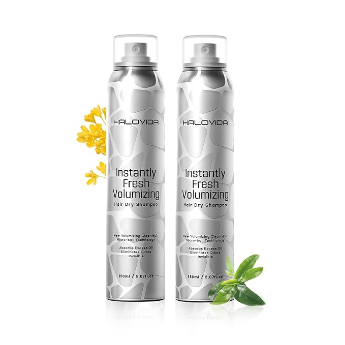 Dry Shampoo for Women, Dry Scalp Shampoo Spray for Dark Hair Leaves No White Residue, Absorb Oils, Volumizing & Refresh Hair for 72 Hours, 5.07 Fl Oz (Pack of 2)-VivaGrace Women