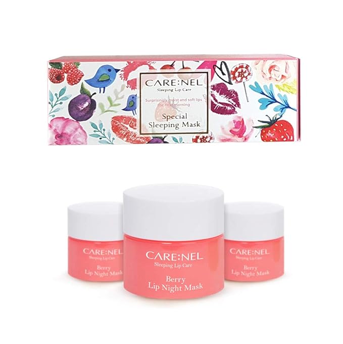 Lip Sleeping Mask 5g (Berry2+Lime1) (3Set) - Lip gloss Cream - Overnight Treatments Lip Balm-VivaGrace Women