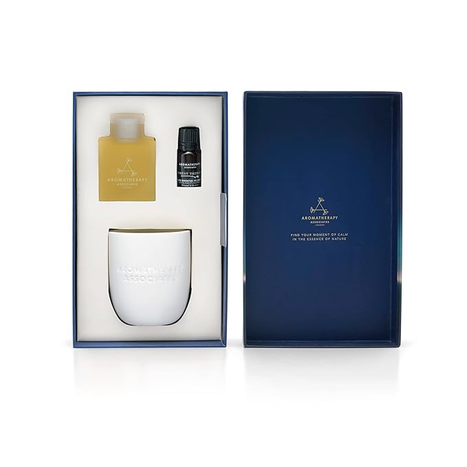 Aromatherapy Associates Moment of Grounding. Luxurious Holiday Gift Set Includes Forest Therapy Bath & Shower Gel, Pure Essential Oil Blend, and Candle (1 count)-VivaGrace Women