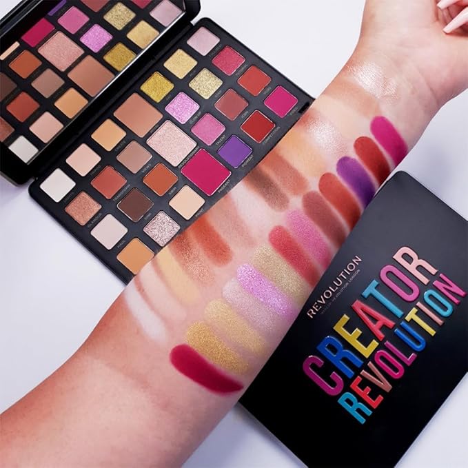 Makeup Revolution, Creator Limitless, Eyeshadow Palette, Nude Reign, 30.9g-VivaGrace Women