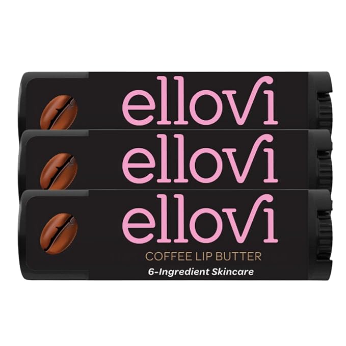 Natural Lip Butter Lip Balm - Coffee - Pure Enough to Eat - Made With Just 6 Vegan Ingredients - 100% Natural & Organic Moisturizing Lip Care for All Day Hydration (3-Pack)-VivaGrace Women