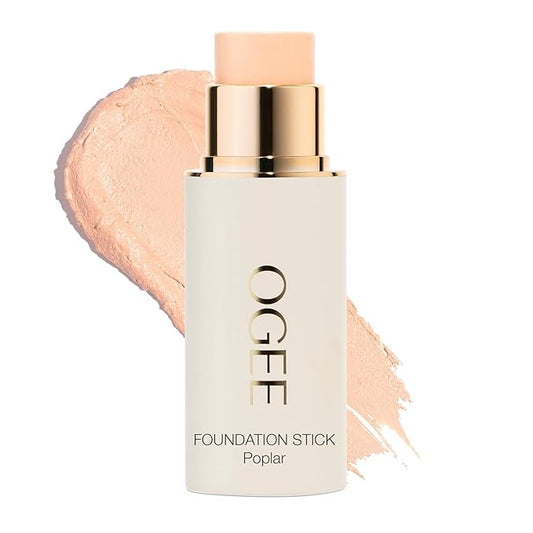 Ogee Sculpted Complexion Foundation Stick (Poplar 0.10C Fair, White-Pink Undertones) Full Coverage Foundation Makeup - Instantly Balance & Even Complexion - 70% Organic Ingredients-VivaGrace Women