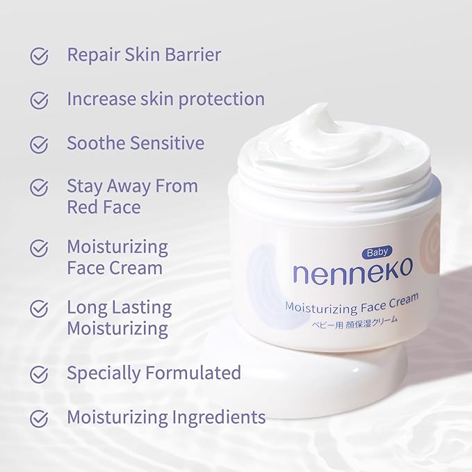 Moisturizing Face Cream, Deep Moisturizing Baby Face Cream for Dry,Eczema Prone & Sensitive Skin,Soothes Irritation & Promotes Healing,Repairs & Rehydrates Dry Skin-VivaGrace Women