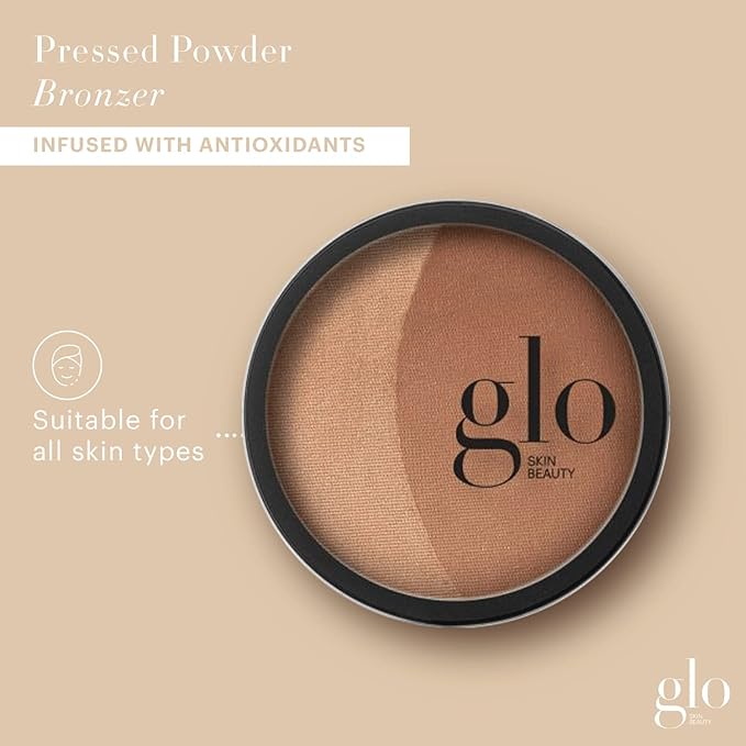 Glo Skin Beauty Bronzer Pressed Powder (Sunkiss) - Mineral Based Makeup Adds Warmth and Natural Contour for a Sun-Kissed Glow-VivaGrace Women