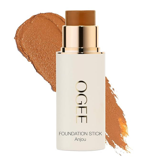 Ogee Sculpted Complexion Foundation Stick (Anjou 11.5N - Deep Beige, Golden Undertones) Full Coverage Foundation Makeup - Instantly Balance & Even Complexion - 70% Organic Ingredients-VivaGrace Women