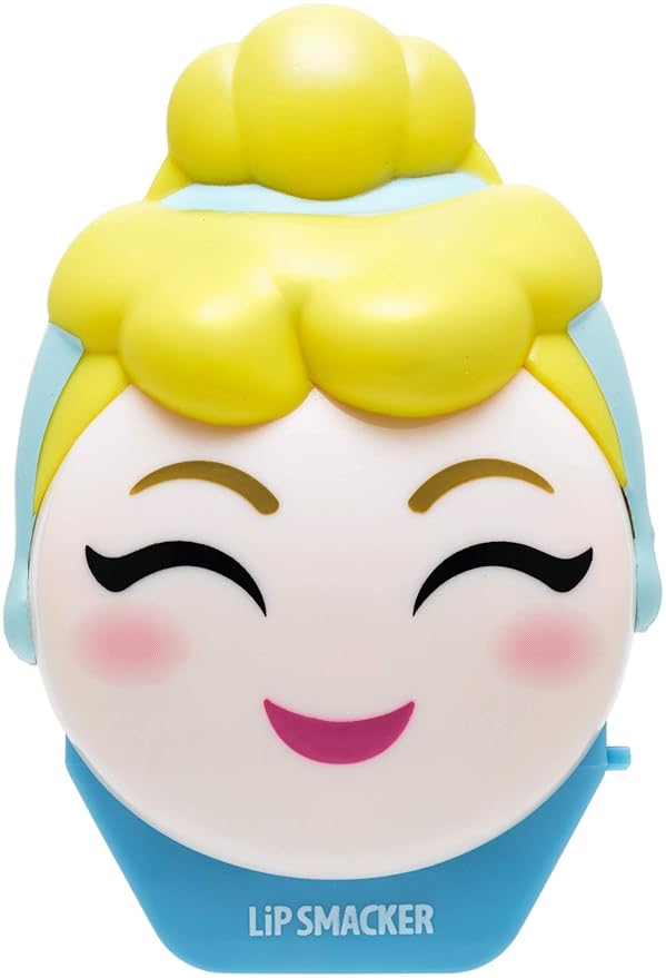 Lip Smacker Disney Cinderella Emoji Lip Balm Flavored, Bibbity Bobbity Berry, Clear, For Kids-VivaGrace Women