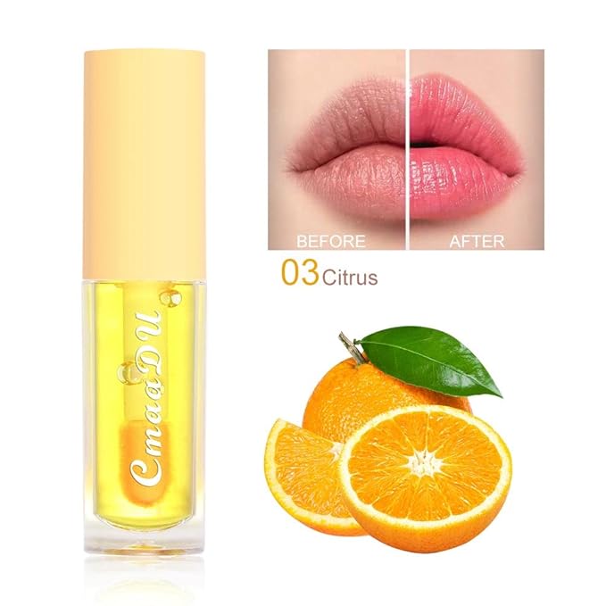 6Pcs Hydrating Lip Oil Set,Fruity Color Changing Lip Glaze Plumping Lip Glow Oil Transparent Moisturizing Tinted Lip Balm Long Lasting Nourishing Repairing for Dry Lip (A)-VivaGrace Women